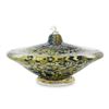 Image 1 : "Small Saturn Oil Lamp" Hand Blown Glass Sculpture, Hand Signed by GartnerBlade Glass.