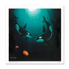 Image 1 : "In the Company of Orcas" Limited Edition Giclee on Canvas by renowned artist WYLAND, Numbered and H