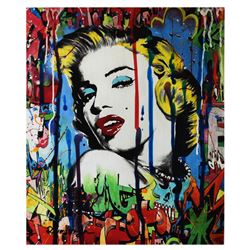 Nastya Rovenskaya- Mixed Media  Marilyn Monroe I 