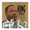 Image 1 : Steve Kaufman (1960-2010), "MLK" Limited Edition Hand Pulled Silkscreen on Canvas, Numbered 17/50 an