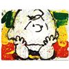 Image 1 : "Call Waiting" Limited Edition Hand Pulled Original Lithograph by Renowned Charles Schulz Protege, T