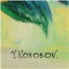 Image 2 : Yana Korobov, Original Acrylic Painting on Canvas, Hand Signed with Letter Authenticity.