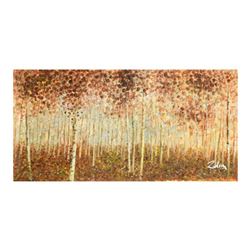 Zahra, Original Oil Painting on Canvas (50" x 26"), Hand Signed with Letter of Authenticity.