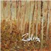 Image 2 : Zahra, Original Oil Painting on Canvas (50" x 26"), Hand Signed with Letter of Authenticity.