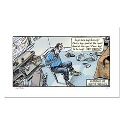 Bizarro!  Cat Burglar  Numbered Limited Edition Hand Signed by creator Dan Piraro; Letter of Authent