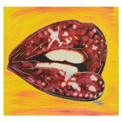 Ringo Daniel Funes (Protege of Andy Warhol's Apprentice, Steve Kaufman), "Liberty Lips" One-of-a-Kin