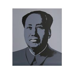 Andy Warhol- Silk Screen  Mao-Grey 