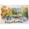 Image 1 : Zina Roitman- Original Watercolor "Lake in Autumn"