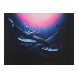 Wyland,  Ocean Realm  Hand Embellished Limited Edition Cibachrome, Numbered and Hand Signed with Let