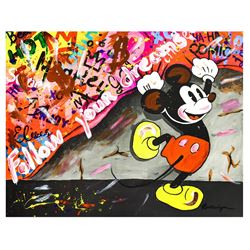 Nastya Rovenskaya- Mixed Media "mickey Is The Boss"