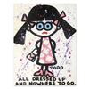 Image 1 : Todd Goldman, "All Dressed Up" Hand Signed Original Painting on Canvas with Letter of Authenticity.