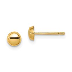 14k 4 mm Button Post Earrings - 28 mm
