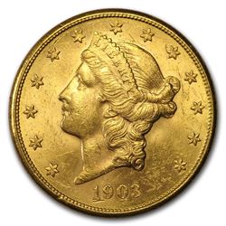 1903-S $20 Liberty Gold Double Eagle AU