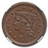 Image 2 : 1852 Large Cent MS-64 NGC (Brown)