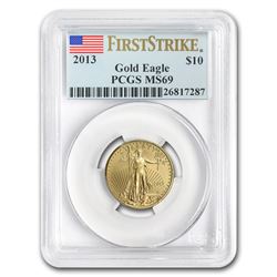2013 1/4 oz Gold American Eagle MS-69 PCGS (FS)