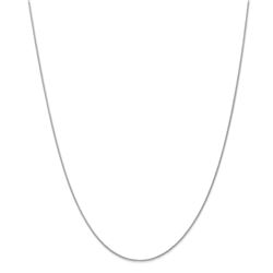 14k White Gold 1 mm Parisian Wheat Chain - 22 in.