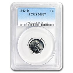 1943-D Lincoln Cent MS-67 PCGS