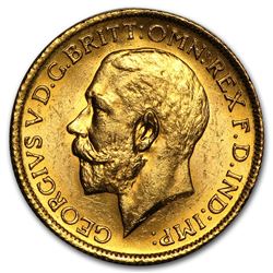 1911-1928-S Australia Gold Sovereign George V BU