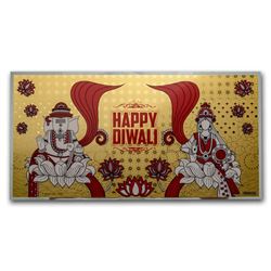 1 gram Gold Happy Diwali Gold Foil Note