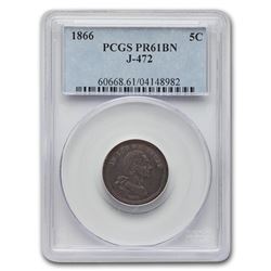1866 Washington Nickel Pattern PR-61 PCGS (Brown, J-472)