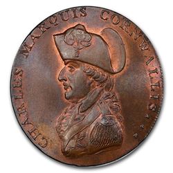 1794 Suffolk Bury Penny Conder Token MS-65+ PCGS (BN)