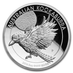 2018 Australia 5 oz Silver Kookaburra Proof (High Relief)