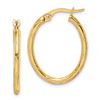 Image 1 : 14k Yellow Gold Hoop Earrings - 25 mm