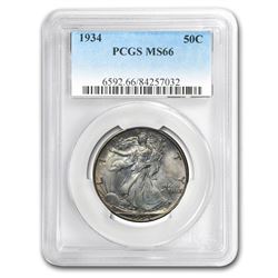 1934 Walking Liberty Half Dollar MS-66 PCGS