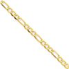 Image 2 : 14k Gold 2.50 mm Figaro Chain Bracelet - 10 in.