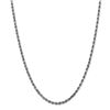 Image 2 : 14k White Gold 3.5 mm Diamond Cut Rope Chain - 26 in.