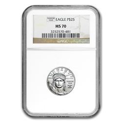 1/4 oz Platinum American Eagle MS-70 NGC (Random Year)