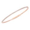Image 3 : Natural 1.02 CTW Stackable Diamond Bangle Bracelet 14KT Rose Gold