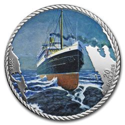 2018 Canada 1 oz Silver $20 The Sinking of the SS Princess Sophia