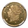 Image 1 : 1866 Liberty Round 25 Cent Gold MS-64 NGC (PL, BG-804)