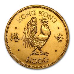 Hong Kong $1,000 Gold BU/Proof Details (Random)
