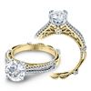 Image 3 : Natural 1.42 CTW Verragio Parisian D-108 Round Cut Engagement Ring 14KT Two Tone