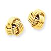Image 2 : 14k Polished Triple Knot Post Earrings