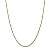 Image 2 : 14k Yellow Gold 2.5 mm Semi-Solid Curb Link Chain - 28 in.