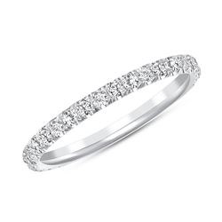 Natural 0.52 CTW Melody Diamond Ring 14KT White Gold