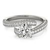 Image 1 : Natural 1.5 ctw Diamond Bypass Ring 14k White Gold