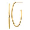 Image 1 : 14k Yellow Gold Open Hoop Earrings