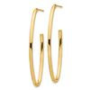 Image 2 : 14k Yellow Gold Open Hoop Earrings