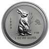 Image 1 : 1999 Australia 1 oz Silver Year of the Rabbit BU (Series I)