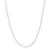 Image 1 : 14k White Gold .8 mm Diamond Cut Cable Chain - 30 in.