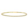 Image 3 : Natural 1.02 CTW Stackable Diamond Bangle Bracelet 18KT Yellow Gold