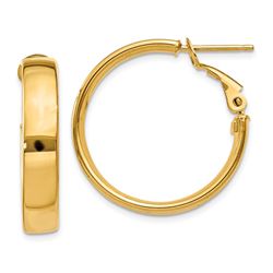 14k Hollow Hoop Earrings