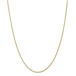 14k Gold 1.3 mm Heavy-Baby Rope Chain Necklace - 24 in.