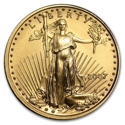 2007 1/10 oz Gold American Eagle BU