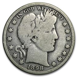1898-O Barber Half Dollar VG