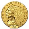 Image 1 : $2.50 Indian Gold Quarter Eagle AU (Random Year)